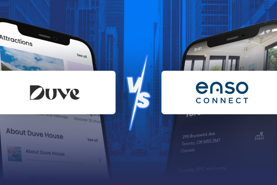 Duve VS Enso Connect: Vacation Rental guest Experience Platform