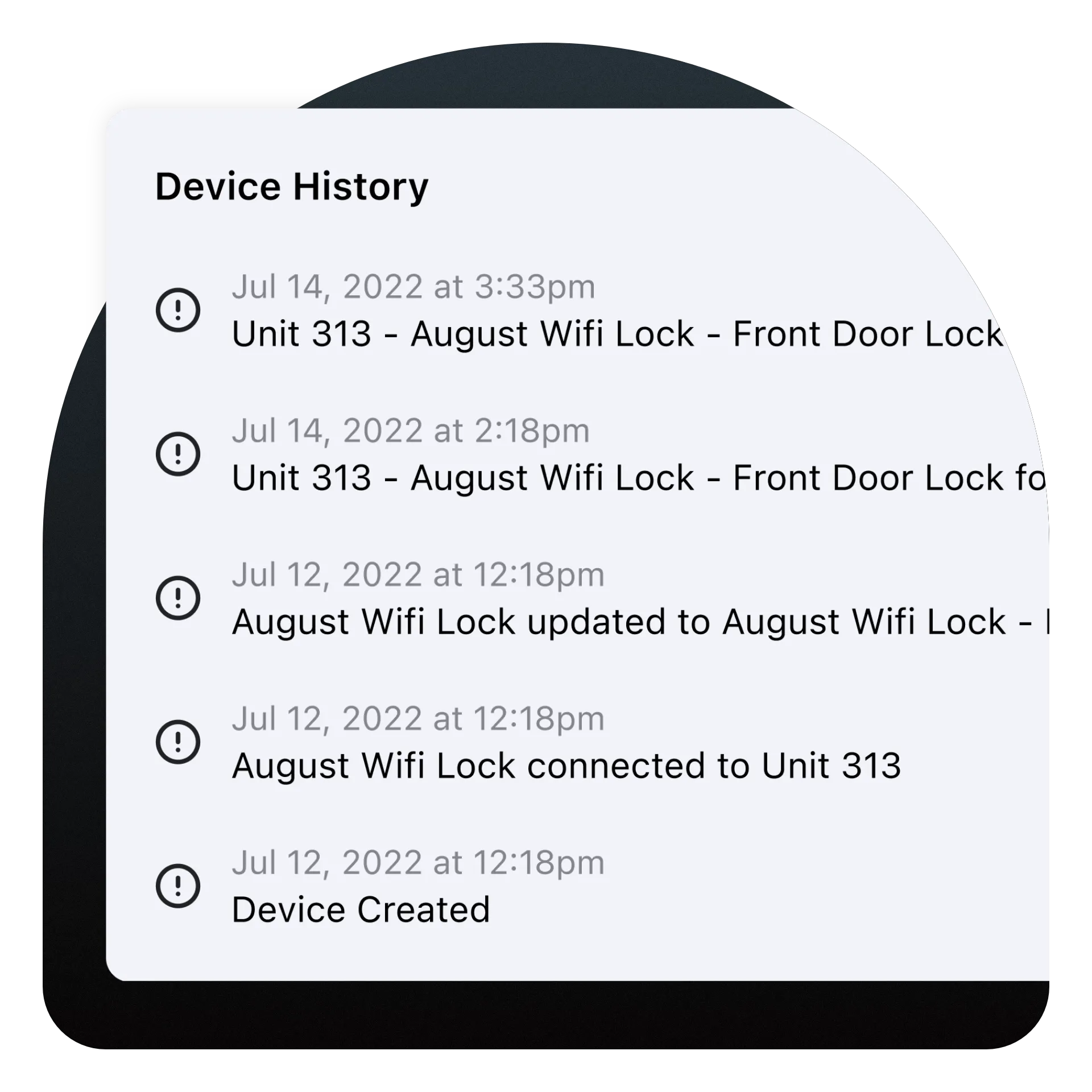 Smart Locks Device History